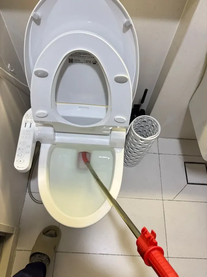 배관 막힘 작업 현장 사진